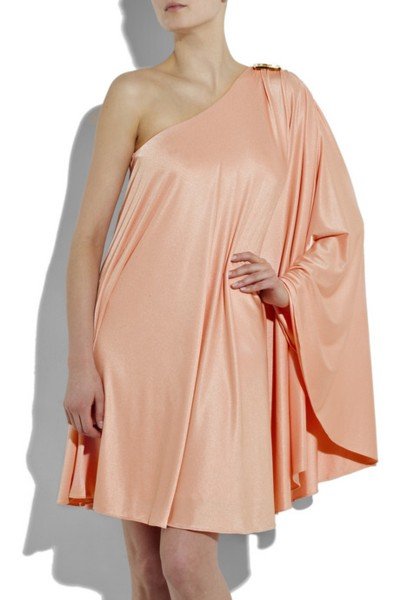 画像2: 超レア！【SATC、サラジェシカパーカー着用】Halston Heritage  One-Shoulder Cape Dress