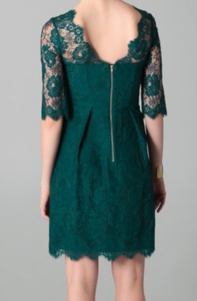 画像1: Milly   Celia Sleeve Dress    Peacock