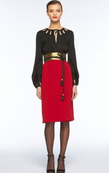 画像1: Diane von Furstenberg　　　Kiandra Combo Dress (1)