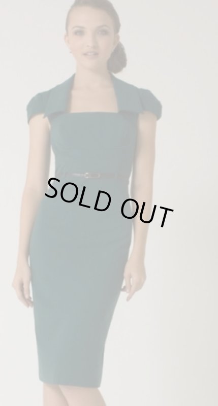 画像1: Black Halo Jacket Dress     FOREST GREEN (1)