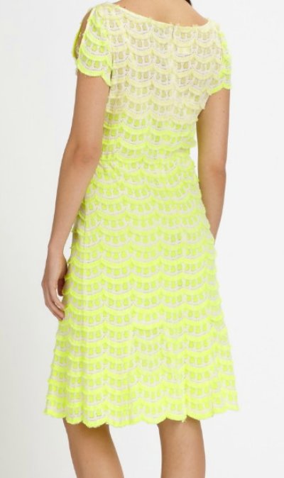 画像1: Nanette Lepore　　Homecoming Lace Dress　Citron