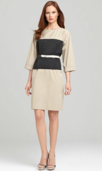 画像1: Elie Tahari    Chiles Poplin Dress (1)