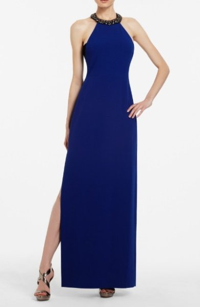 画像1: 【AneCan掲載】BCBG MAXAZRIA     Viviane Halter Gown (1)