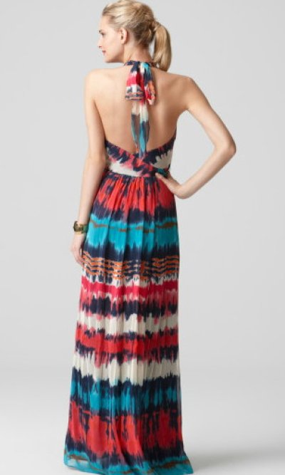 画像1: 【ジゼル掲載】Milly    Gustavia Halter Dress  Dip Dyed Multi
