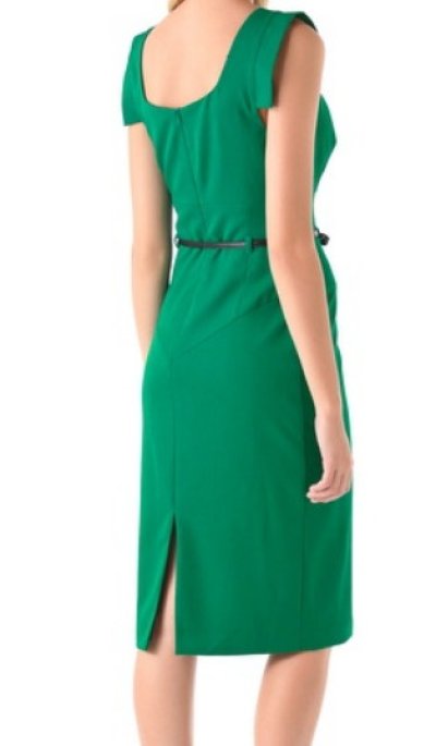 画像1: Black Halo　　 Jackie O Dress     Antique Green 