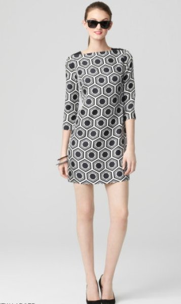 画像1: 【ヴァンサンカン掲載】Milly   Julia Geometric Tile Dress (1)