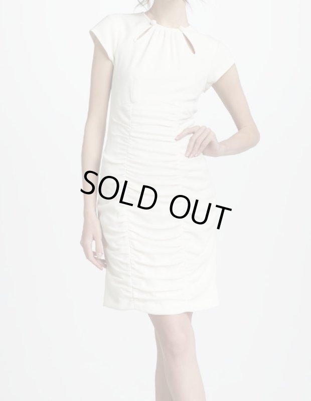 画像1: 即発！Nanette Lepore　ナネットレポー　　 Irresistible Ruched Dress　ミルク (1)