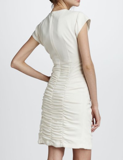 画像1: 即発！Nanette Lepore　ナネットレポー　　 Irresistible Ruched Dress　ミルク