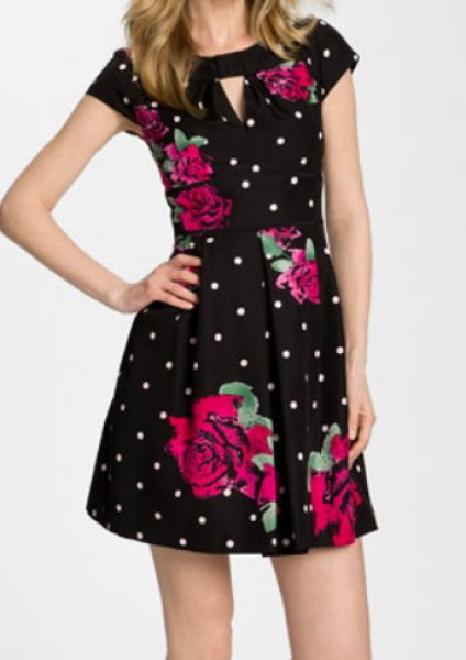 画像1: Nanette Lepore 　　Bouquet　Print Dress (1)