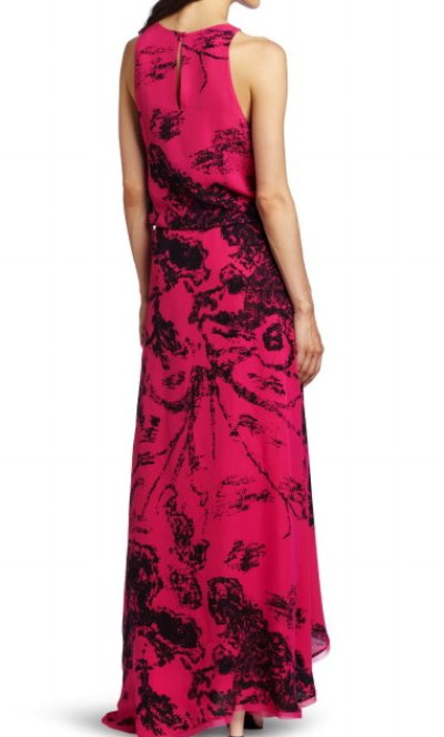 画像3: 【ソフィア・ブッシュ愛用】HALSTON HERITAGE　　Floral Texture Printed High Low Dress