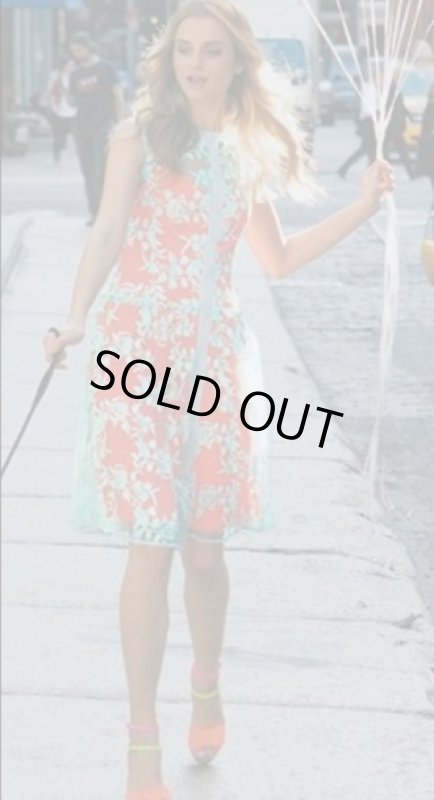 画像2: 【観月ありささんご着用、美人百花掲載】 Nanette Lepore    Varsity Lace Dress ラグーン (2)