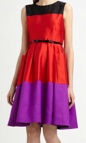 画像1: Kate Spade New York　　 Zahara Colorblock Dress (1)