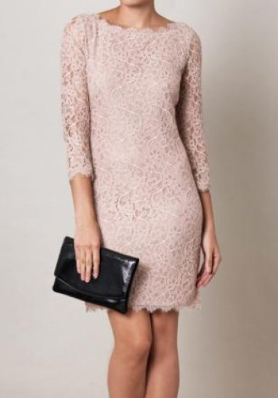 画像1: 【Jordin Sparks愛用】Diane von Furstenberg　　Zarita Lace Dress 　ヌード