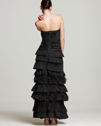 画像2: BCBG MAXAZRIA     STRAPLESS TAFFETA GOWN DRESS