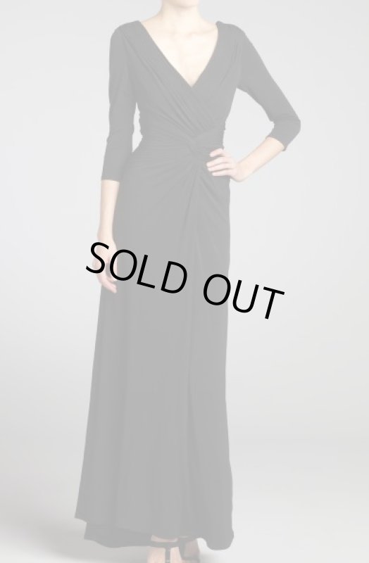 画像1: 1点のみ即発！【ドラマに衣装協力】Tadashi Shoji    Jersey Gown ブラック (1)