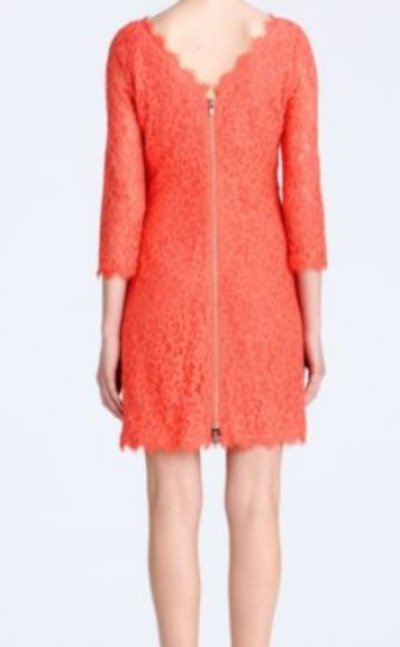 画像1: 【セレブ多数愛用】Diane von Furstenberg　　Zarita Lace Dress    pink grapefruit 