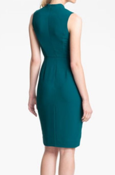 画像1: Rachel Zoe   Annabel Faux-Wrap Dress    DEEP CYAN 