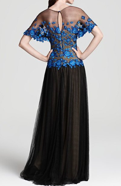 画像3: Tadashi Shoji 　　 Embroidered Bodice Flower Gown