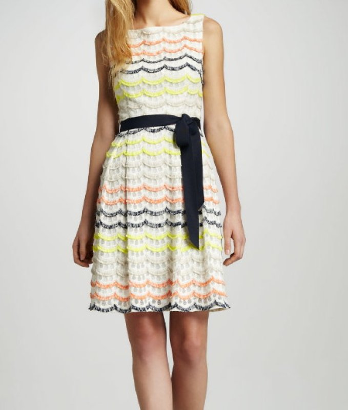 画像1: 【Linda Cardellini愛用】Trina Turk     Heights Scalloped Fringe Dress  (1)