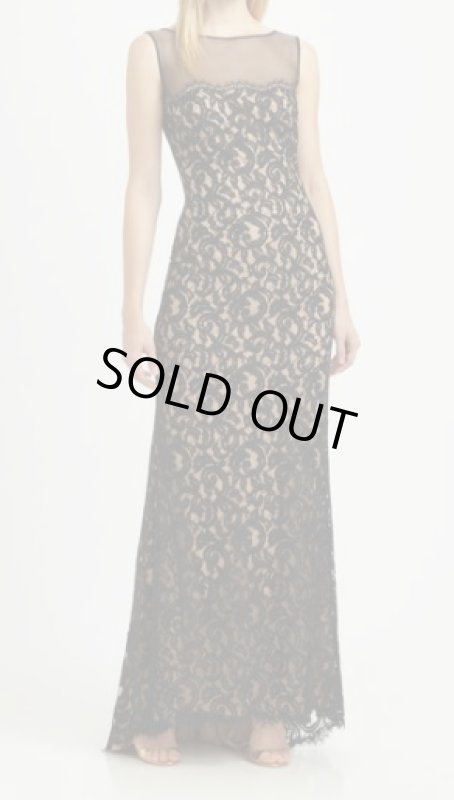 画像1: Tadashi Shoji     Lace Gown ブラック (1)
