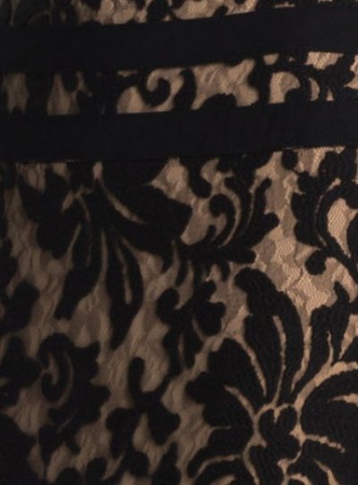 画像2: Tadashi Shoji   Textured Lace Mermaid Gown ブラック