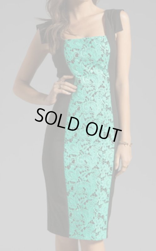 画像1: 【アシャンティ愛用】Black Halo   Francisca Dress  グリーン系 (1)