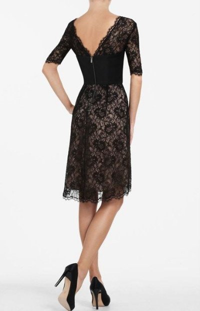 画像1: BCBG MAXAZRIA　　 LILA LACE DRESS  12101