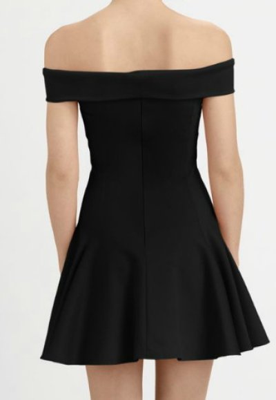 画像1: Halston Heritage　　　Off-The-Shoulder Ponte Dress　