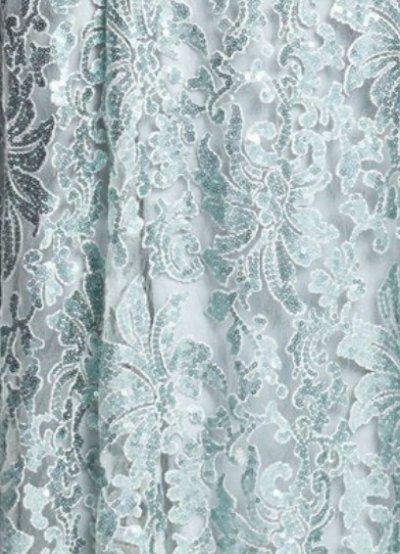 画像2: Tadashi Shoji     Sequin Lace Off Shoulder Gown アイス