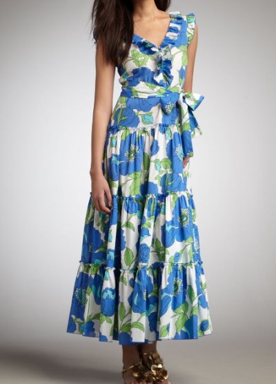 画像1: 【Dianna Agron愛用】Kate Spade New York 　Sunshine maxi dress