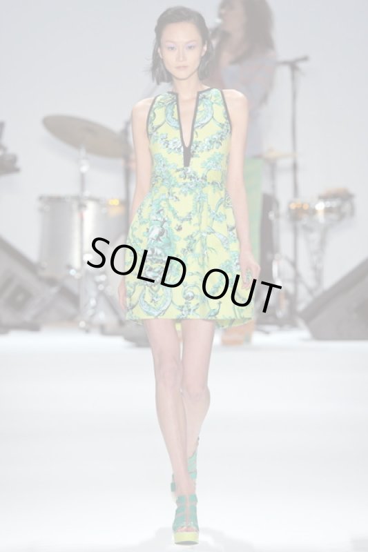 画像1: 再販売！【浅田真央さん愛用】Nanette Lepore　　TEC-PORCELIAN DRESS  ライム (1)