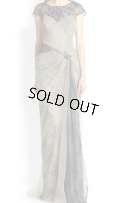 画像1: 【BAZAAR jewelry掲載】Tadashi Shoji　タダシショージ　Lace Illusion Gown (1)
