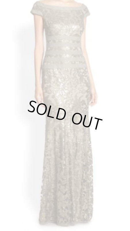 画像1: Tadashi Shoji    Sequined Lace Gown (1)