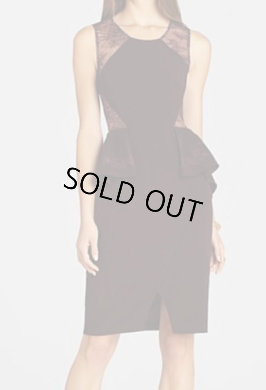 画像1: 【深田恭子さんご着用、ミスプラス、GOLD掲載】BCBGMAXAZRIA 　　Whitley Sleeveless Peplum Dress　プティサイズ (1)