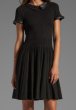 画像3: 【AneCan、美人百花掲載】Milly   Leather Collar Josephine Dress ブラック (3)