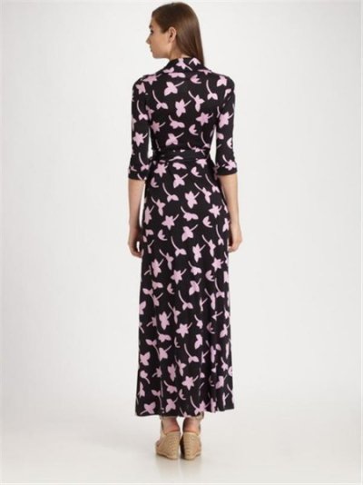 画像1: 再販売セール！【ミランダ・カー愛用】Diane Von Furstenberg 　ABIGAIL Wrap Maxi Dress