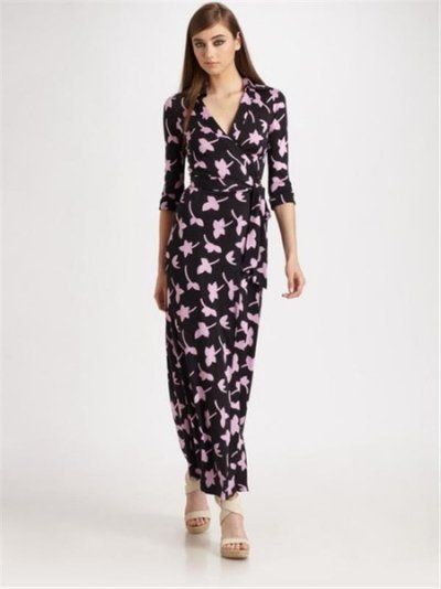 画像2: 再販売セール！【ミランダ・カー愛用】Diane Von Furstenberg 　ABIGAIL Wrap Maxi Dress