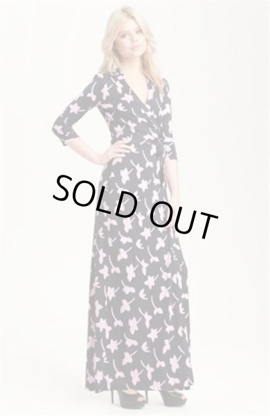 画像1: 再販売セール！【ミランダ・カー愛用】Diane Von Furstenberg 　ABIGAIL Wrap Maxi Dress (1)