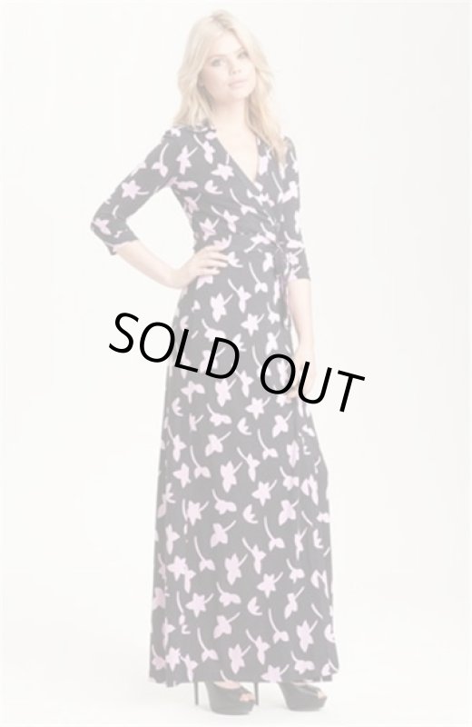 画像1: 再販売セール！【ミランダ・カー愛用】Diane Von Furstenberg 　ABIGAIL Wrap Maxi Dress (1)