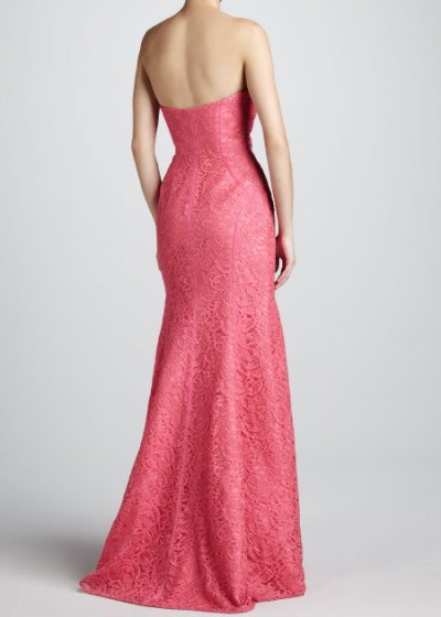 画像1: ML Monique Lhuillier 　　Strapless Trumpet Gown 