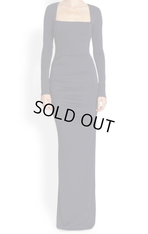 画像1: Nicole Miller　　Tucked Jersey Gown (1)