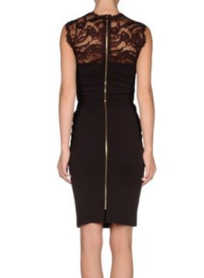 画像1: 【ゴシップガール、ブレイクライブリー着用】EMILIO PUCCI　　　Bordeaux Embellished Lace Trim Dress