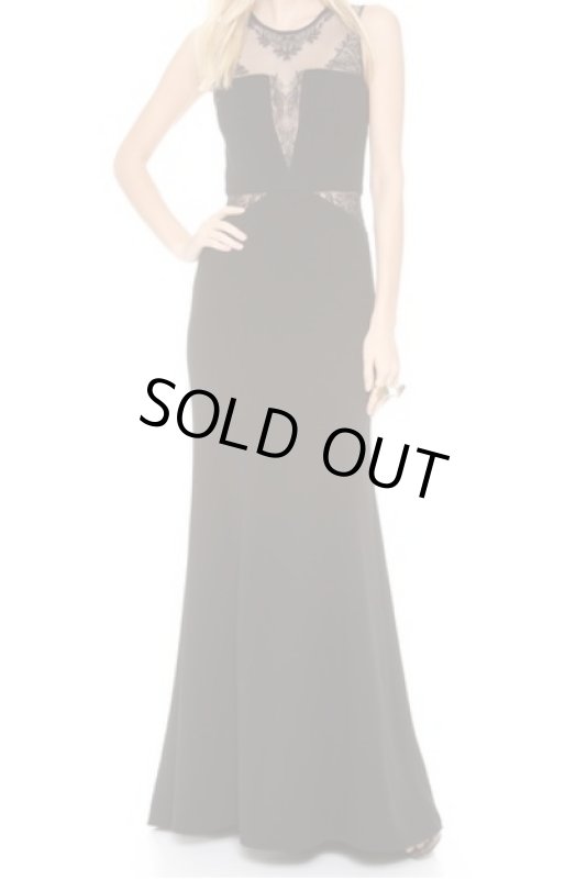 画像1: 【Tessanne Chin愛用】BCBGMAXAZRIA     Lace Inset Gown  (1)