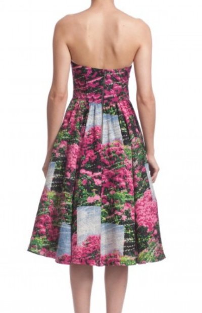 画像1: 【サラ・ジェシカ・パーカー愛用】Tracy Reese     Rhododendron Printed Strapless Dress 