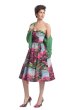 画像2: 【サラ・ジェシカ・パーカー愛用】Tracy Reese     Rhododendron Printed Strapless Dress  (2)