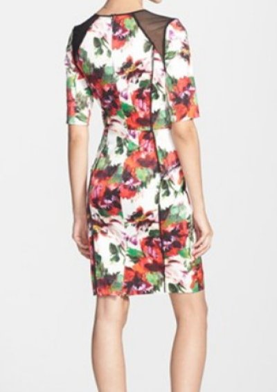 画像1: 【Bethenny Frankel愛用】Milly     Print Stretch Sheath Dress