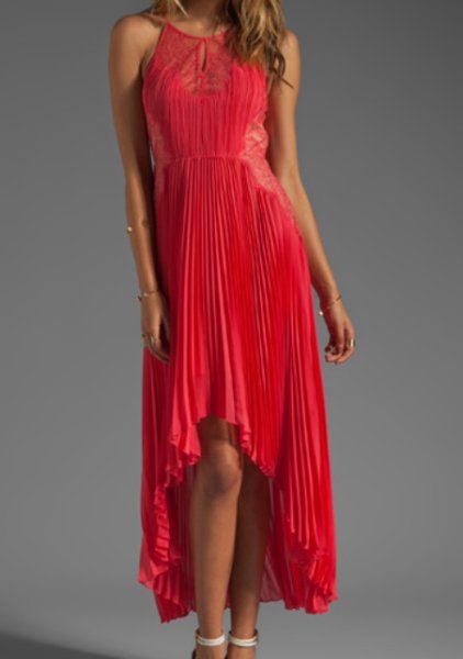 画像1: 【パリスヒルトン愛用】BCBGMAXAZRIA 　　Maryella Pleated High-Low Dress (1)