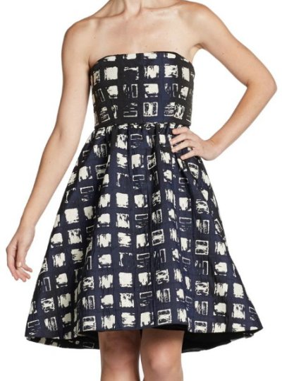 画像1: 【Bella Thorne、　Mena Suvari愛用】Alice + Olivia 　　Lan Strapless Printed Dress