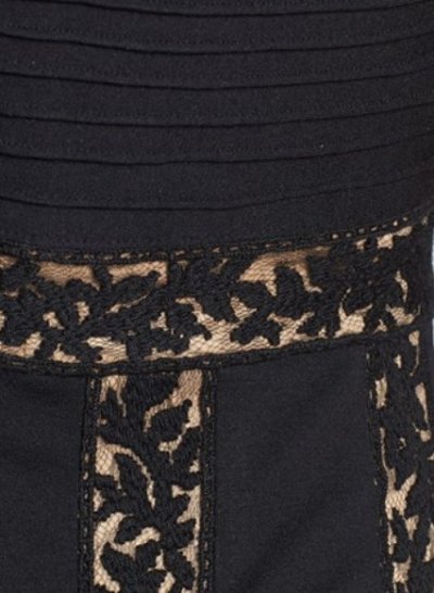画像2: 【ドラマ使用】Tadashi Shoji　　　Lace Inset Jersey Fit & Flare Dressブラック