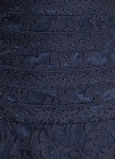 画像2: Tadashi Shoji　　　Illusion-Neck Lace Gown 　ネイビー系